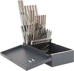 Hertel - 1/16" to 1/2", Chucking Reamer Set - Straight Flute, Right Hand Cut, 29 Pieces - Eagle Tool & Supply