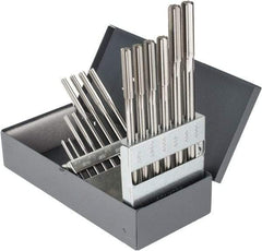 Hertel - 0.123" to 0.4995", Chucking Reamer Set - Straight Flute, Right Hand Cut, 14 Pieces - Eagle Tool & Supply