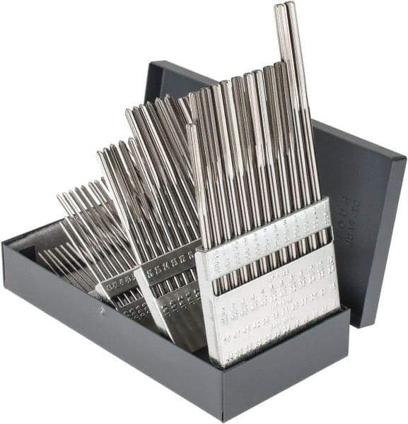 Hertel - #1 to #60, Chucking Reamer Set - Straight Flute, Right Hand Cut, 60 Pieces - Eagle Tool & Supply