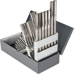 Hertel - 1/16" to 1/2", Chucking Reamer Set - Straight Flute, Right Hand Cut, 29 Pieces - Eagle Tool & Supply