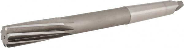 Hertel - 1-1/8" High Speed Steel 8 Flute Chucking Reamer - Eagle Tool & Supply
