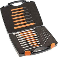 Hertel - 1/16" to 1/2", Chucking Reamer Set - Straight Flute, Right Hand Cut, 15 Pieces - Eagle Tool & Supply