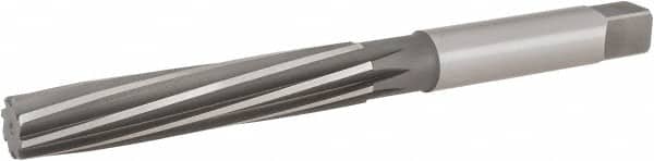 Hertel - 25/32" Diam, Straight Shank, 4.38" Flute, Hand Reamer - Eagle Tool & Supply