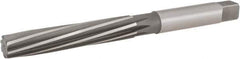 Hertel - 23/32" Diam, Straight Shank, 4.06" Flute, Hand Reamer - Spiral Flute, 8.13" OAL, Left Hand Spiral, Right Hand Cut, 8 Flutes, High Speed Steel - Eagle Tool & Supply