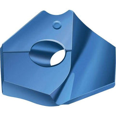 Walter - Series P6001, 17.5mm Diam Grade WPP45C Replaceable Drill Tip - Carbide, TiAlN/TiAl Finish - Eagle Tool & Supply