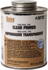 Oatey - 16 oz All Purpose Primer/Cleaner - Clear, Use with PVC - Eagle Tool & Supply