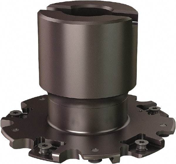 Seco - Shell Mount Connection, 0.8071" Cutting Width, 0.807" Depth of Cut, 3" Cutter Diam, 3/4" Hole Diam, 10 Tooth Indexable Slotting Cutter - R335.19 Toolholder, 335.19-1103 Insert - Eagle Tool & Supply