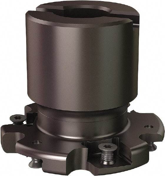 Seco - Shell Mount Connection, 0.5551" Cutting Width, 0.555" Depth of Cut, 2-1/2" Cutter Diam, 3/4" Hole Diam, 6 Tooth Indexable Slotting Cutter - R335.19 Toolholder, 335.19-1205 Insert - Eagle Tool & Supply
