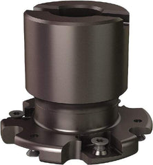 Seco - Shell Mount Connection, 0.5551" Cutting Width, 0.555" Depth of Cut, 2-1/2" Cutter Diam, 3/4" Hole Diam, 6 Tooth Indexable Slotting Cutter - R335.19 Toolholder, 335.19-12045 Insert - Eagle Tool & Supply