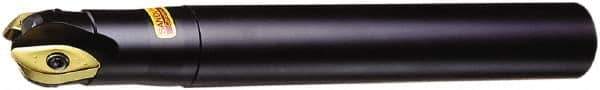 Sandvik Coromant - 3/4" Cut Diam, 17mm Max Depth of Cut, 3/4" Shank Diam, 10" OAL, Indexable Ball Nose End Mill - 50.8mm Head Length, Straight Shank, RA216..Oxx Toolholder, RA216-19T3 Insert - Eagle Tool & Supply