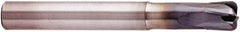 Niagara Cutter - 3/8", 4 Flute, Single End, Solid Carbide, 0.08" Corner Radius End Mill - 3" OAL, 20° Helix, Right Hand Flute, 3/8" LOC, Right Hand Cut, 1-1/8" Extended Reach - Eagle Tool & Supply
