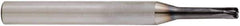 Niagara Cutter - 3/16", 4 Flute, Single End, Solid Carbide, 0.005" Corner Radius End Mill - 2-1/2" OAL, 20° Helix, Right Hand Flute, 3/16" LOC, Right Hand Cut, 15/16" Extended Reach - Eagle Tool & Supply