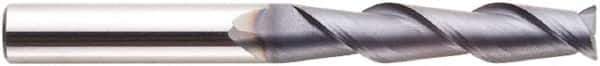 Niagara Cutter - 1-1/4", 2 Flute, Single End, Solid Carbide, 0.12" Corner Radius End Mill - 9-1/2" OAL, 10° Helix, Right Hand Flute, 6-1/4" LOC, Right Hand Cut - Eagle Tool & Supply