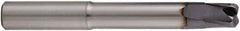 Niagara Cutter - 1/4", 4 Flute, Single End, Solid Carbide, 0.06" Corner Radius End Mill - 2-1/2" OAL, 20° Helix, Right Hand Flute, 1/4" LOC, Right Hand Cut, 1-1/4" Extended Reach - Eagle Tool & Supply