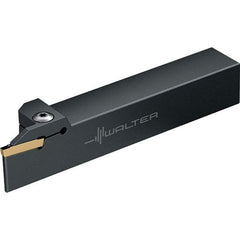 Walter - External Thread, 0.4724" Max Depth of Cut, 145mm OAL, Left Hand Indexable Grooving Cutoff Toolholder - 25mm Shank Height x 25mm Shank Width, GX24-3E4/F4.. Insert Style, G1011 Toolholder Style - Eagle Tool & Supply