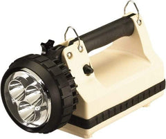Streamlight - White LED Bulb, 540 Lumens, Spotlight/Lantern Flashlight - Beige Plastic Body, 1 6V Battery Included - Eagle Tool & Supply