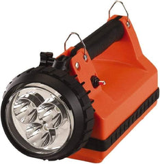 Streamlight - White LED Bulb, 540 Lumens, Spotlight/Lantern Flashlight - Orange Plastic Body, 1 6V Battery Included - Eagle Tool & Supply