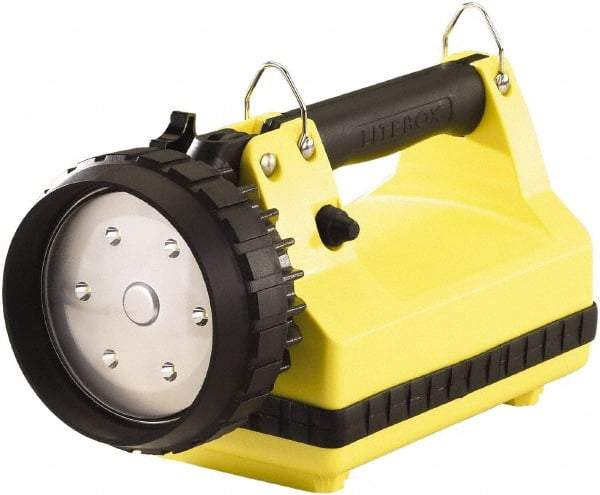 Streamlight - White LED Bulb, 615 Lumens, Spotlight/Lantern Flashlight - Yellow Plastic Body, 1 6V Battery Included - Eagle Tool & Supply