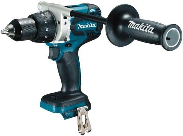 Makita - 18 Volt 1/2" Chuck Pistol Grip Handle Cordless Drill - 0-400 & 0-1500 RPM, Keyless Chuck, Reversible, Lithium-Ion Batteries Not Included - Eagle Tool & Supply