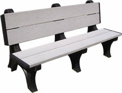 Vestil - 4' Long x 28" Wide, Recycled Plastic Bench Seat - Eagle Tool & Supply