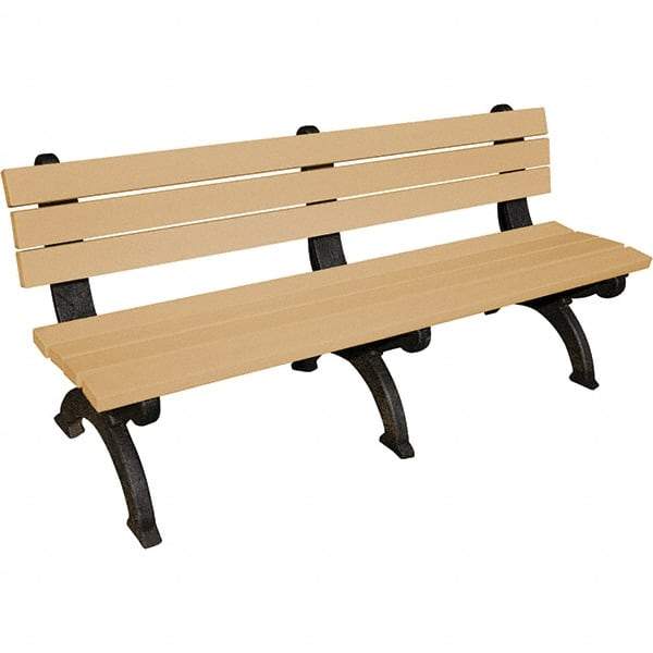 Vestil - 6' Long x 29" Wide, Recycled Plastic Bench Seat - Eagle Tool & Supply