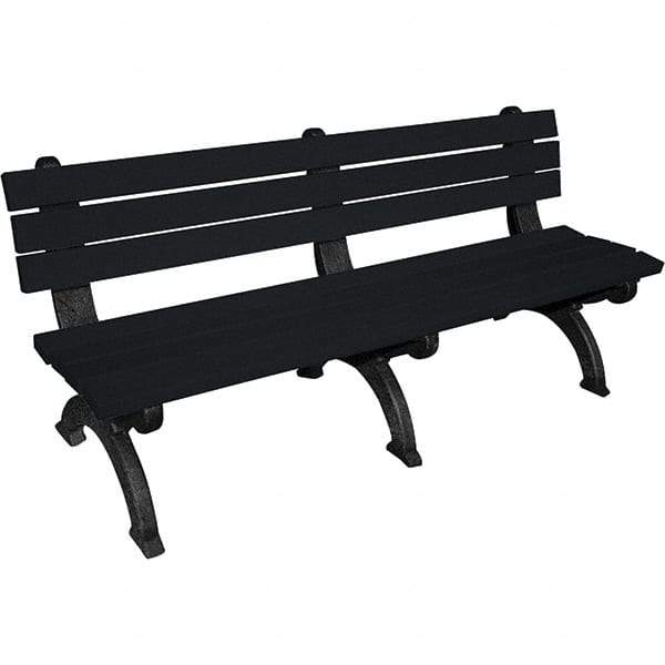 Vestil - 6' Long x 29" Wide, Recycled Plastic Bench Seat - Eagle Tool & Supply