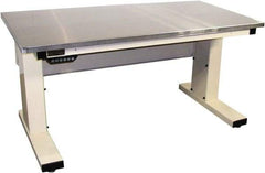 Proline - No Drawers, Work Bench - 1,000 Lb Capacity, Stainless Steel Top, Light Beige, 30" Wide x 30-1/2" High x 72" Long - Eagle Tool & Supply