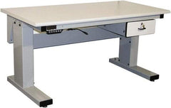 Proline - No Drawers, Work Bench - 1,000 Lb Capacity, Plastic Laminate Top, Light Gray, 30" Wide x 30-1/2" High x 72" Long - Eagle Tool & Supply