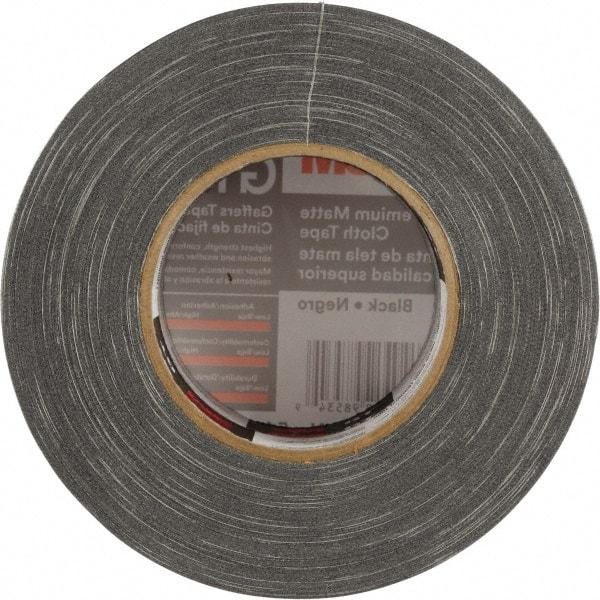 3M - 3" x 50m Black Gaffers Tape - 11 mil, Rubber Adhesive, Cotton Cloth Backing, Series GT3 - Eagle Tool & Supply