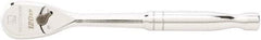 GearWrench - 3/8" Drive Pear Head Ratchet - Full Polish Chrome Finish, 8" OAL, 60 Gear Teeth, Full Polished Handle, Standard Head - Eagle Tool & Supply