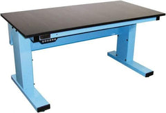 Proline - No Drawers, Work Bench - 1,000 Lb Capacity, Chem-Guard Top, Light Blue, 30" Wide x 30-1/2" High x 72" Long - Eagle Tool & Supply