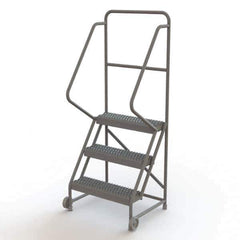 TRI-ARC - Rolling & Wall Mounted Ladders & Platforms Type: TiltNRoll Rolling Ladder Style: Tilt & Roll Safety Ladder - Eagle Tool & Supply