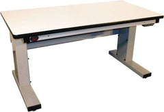 Proline - No Drawers, Work Bench - 1,000 Lb Capacity, Plastic Laminate Top, Light Gray, 30" Wide x 30-1/2" High x 72" Long - Eagle Tool & Supply