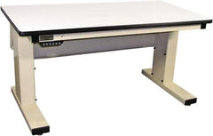 Proline - No Drawers, Work Bench - 1,000 Lb Capacity, Plastic Laminate Top, Light Beige, 30" Wide x 30-1/2" High x 72" Long - Eagle Tool & Supply