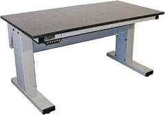 Proline - No Drawers, Work Bench - 1,000 Lb Capacity, Epoxy Resin Top, Light Gray, 30" Wide x 30-1/2" High x 72" Long - Eagle Tool & Supply