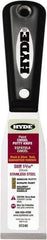 Hyde Tools - 1-5/16" Wide Chisel Edge Blade Stainless Steel Putty Knife - Stiff, Nylon Handle - Eagle Tool & Supply