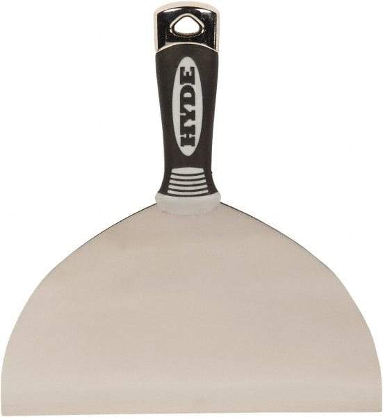 Hyde Tools - 8" Wide Flexible Blade Stainless Steel Joint Knife - Flexible, Plastic Handle - Eagle Tool & Supply