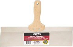 Hyde Tools - 14" Wide Flexible Blade Stainless Steel Joint Knife - Flexible, Hardwood Handle - Eagle Tool & Supply