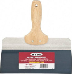 Hyde Tools - 10" Wide Flexible Blade Steel Joint Knife - Flexible, Hardwood Handle - Eagle Tool & Supply