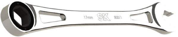 SK - 17mm 6 Point Combination Wrench - 11" OAL, Steel, Full Polish Finish - Eagle Tool & Supply