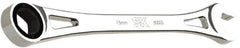 SK - 15mm 6 Point Combination Wrench - 10" OAL, Steel, Full Polish Finish - Eagle Tool & Supply