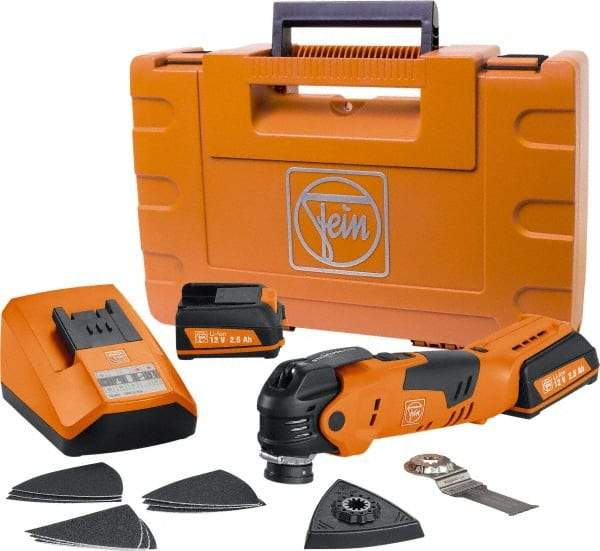 Fein - 12 Volt Cordless Multi-Tool Kit - 11,000 to 18,000 RPM - Eagle Tool & Supply