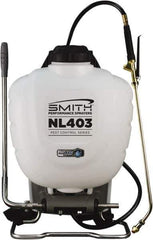 Smith Performance Sprayers - 4 Gal Chemical Safe Garden Backpack Sprayer - Use with Cleaners/Degreasers, Polyethylene Tank, Wide Mouth, Reinforced Hose - Eagle Tool & Supply