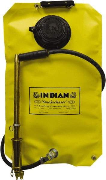 Smith Indian - 5 Gal Chemical Safe Garden Fire Pump - Vinyl Tank, Wide Mouth, Reinforced Hose - Eagle Tool & Supply