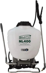 Smith Performance Sprayers - 4 Gal Chemical Safe Garden Backpack Sprayer - Polyethylene Tank, Wide Mouth, Reinforced Hose - Eagle Tool & Supply