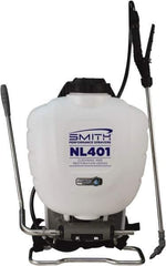 Smith Performance Sprayers - 4 Gal Chemical Safe Garden Backpack Sprayer - Use with Cleaners/Degreasers, Polyethylene Tank, Wide Mouth, Reinforced Hose - Eagle Tool & Supply