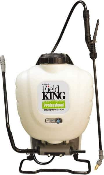 Smith Performance Sprayers - 4 Gal Chemical Safe Garden Backpack Sprayer - Polyethylene Tank, Wide Mouth, Reinforced Hose - Eagle Tool & Supply