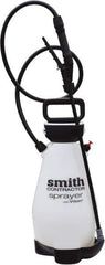 Smith Performance Sprayers - 2 Gal Chemical Safe Garden Hand Sprayer - Use with Cleaners/Degreasers, Polyethylene Tank, Funnel Mouth, Reinforced Hose - Eagle Tool & Supply