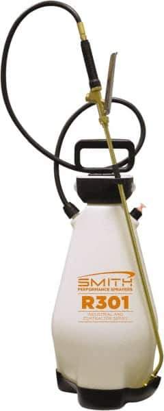 Smith Performance Sprayers - 3 Gal Chemical Safe Garden Hand Sprayer - Polyethylene Tank, Funnel Mouth, Reinforced Hose - Eagle Tool & Supply