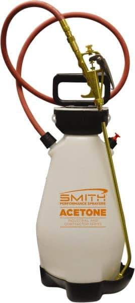 Smith Performance Sprayers - 2 Gal Chemical Safe Garden Hand Sprayer - Polyethylene Tank, Funnel Mouth, Reinforced Hose - Eagle Tool & Supply